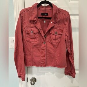 Kut from the Kloth Red Jean Jacket